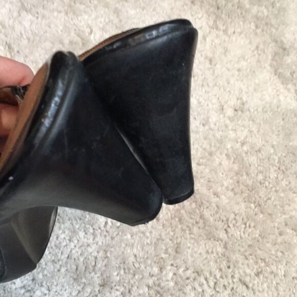 Vintage Black Patent Heels 9M - Picture 3 of 11